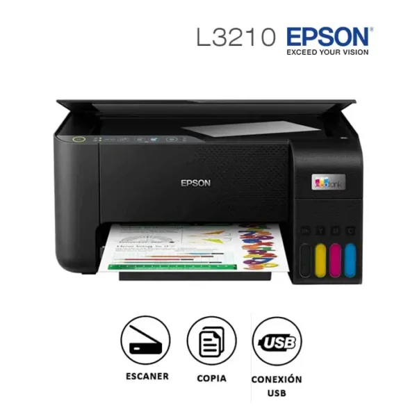 Impresora Epson Multifuncional Ecotank L3210