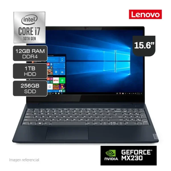 Laptop Lenovo IdeaPad S340-15IML Intel Core i7-10510U 1TB HDD + 256GB SSD 12GB RAM 15.6" FHD TN
