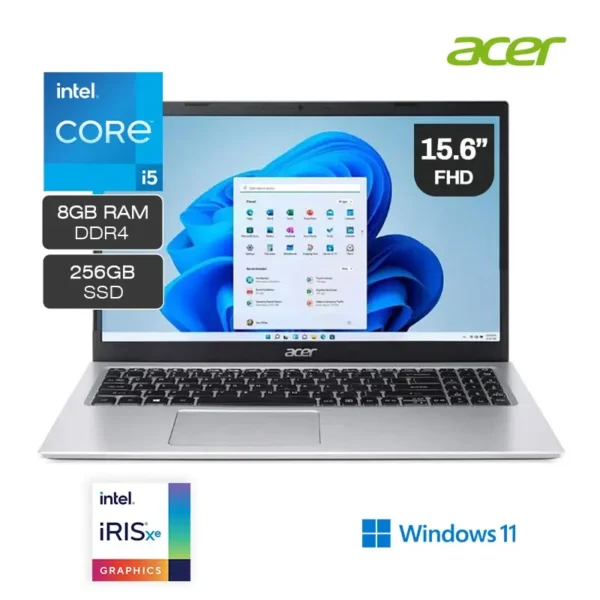 Laptop Acer Aspire 3 A315-58-569T Intel Core i5-1135G7 256GB SSD 8GB RAM 15.6" Full HD