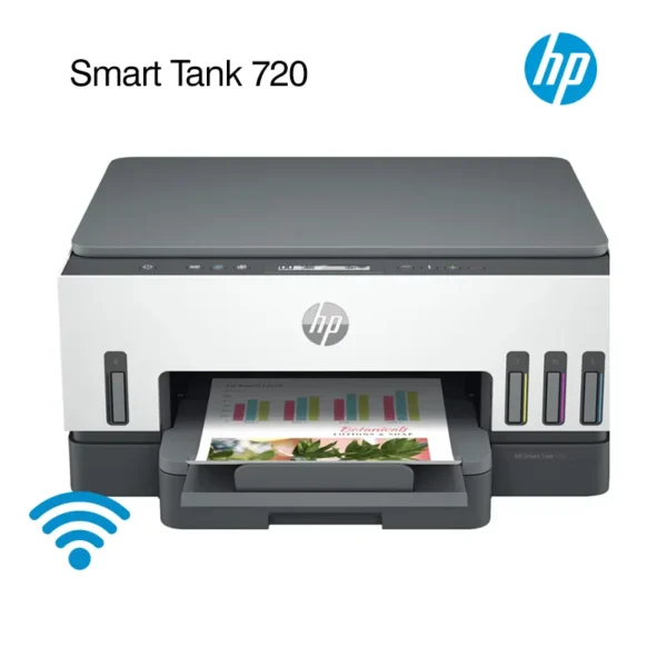 Impresora Multifuncional HP Smart Tank 720 Tinta Continua Duplex y Wi-Fi