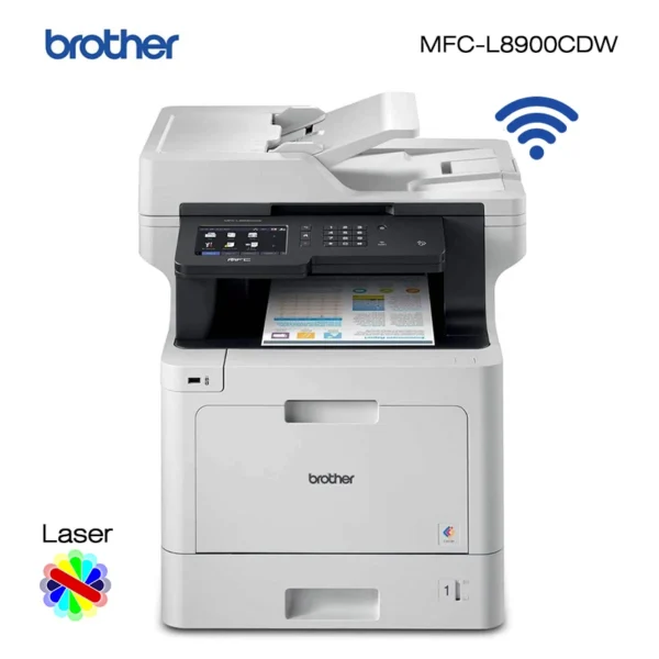 Impresora Laser a Color Multifuncional Brother MFC-L8900CDW Imprime Copia Escanea Duplex Wi-Fi