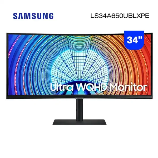 Monitor Curvo UltraWide Samsung 34" LS34A650 3440 x 1440 WQHD 5ms 100Hz