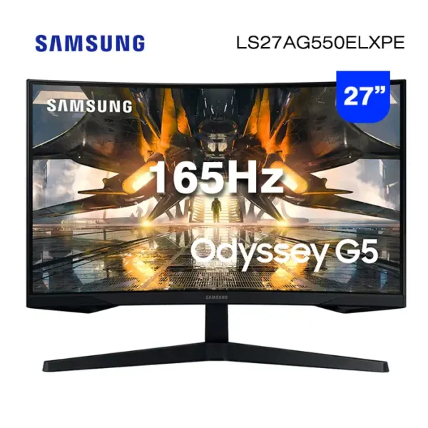 Monitor Gamer Samsung 27" Odyssey G5 2560 x 1440 WQHD 1ms VA