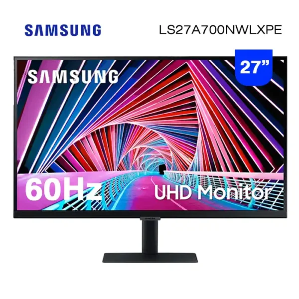 Monitor Samsung 27" UHD 3840 x 2160 IPS 5ms 60Hz LS27A700NWLXPE