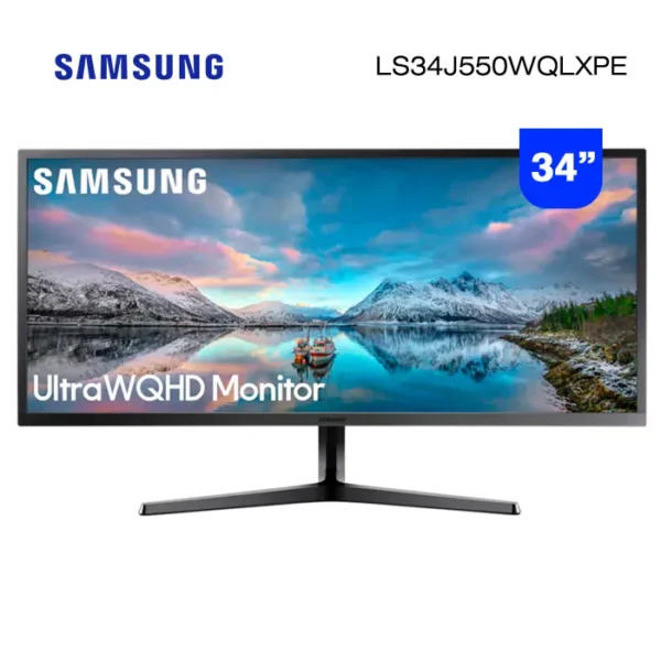 Monitor Samsung 34" UltraWide 21:9 LS34J550 3440x1440 4ms 75Hz