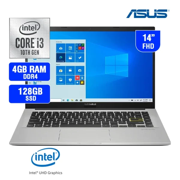 Laptop Asus VivoBook X413J Core i3-1005G1 128GB SSD 4GB DDR4 14" FHD