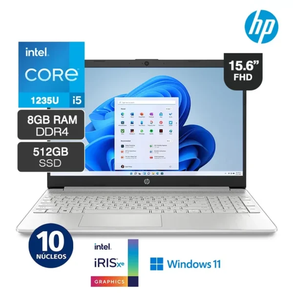 laptop hp 15-dy5000la intel core i5-1235u