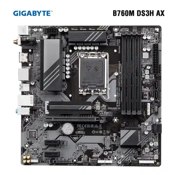 Placa Madre Gigabyte B760M DS3H AX Chipset Intel DDR5 WI-FI