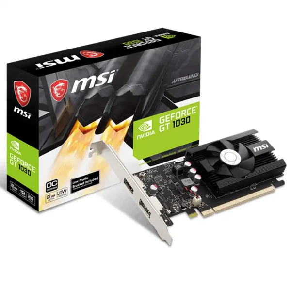 Tarjeta de Video MSI GeForce GT 1030 2GD4 LP OC DDR4 64BITS