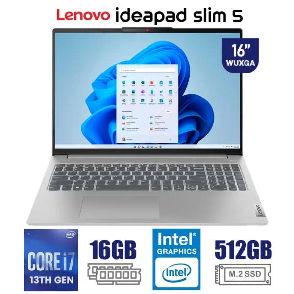 Laptop Lenovo IdeaPad Slim 5 16IRL8 Core i7-13620H 16GB RAM 512GB SSD 16" WUXGA