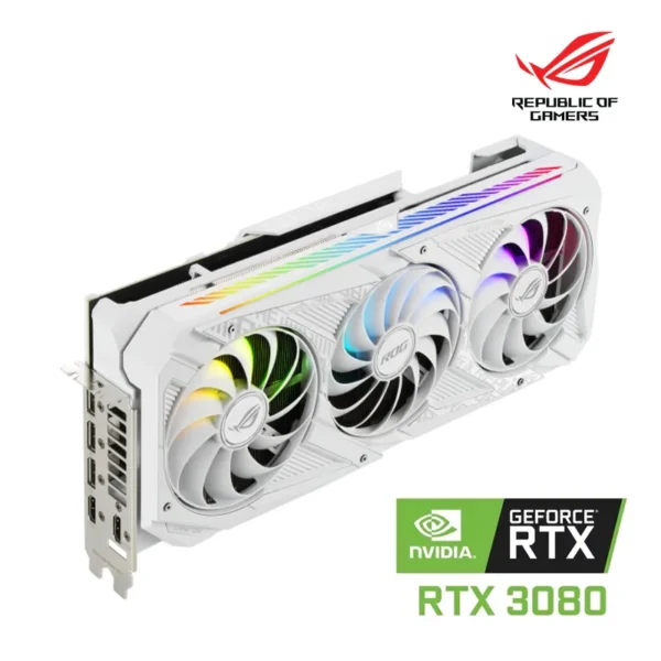 Tarjeta de Video Asus ROG Strix GeForce RTX3080 White V2 OC Edition 10GB