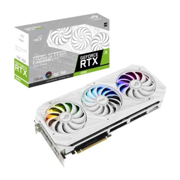 Tarjeta de Video Asus ROG Strix GeForce RTX3080 White V2 OC Edition 10GB