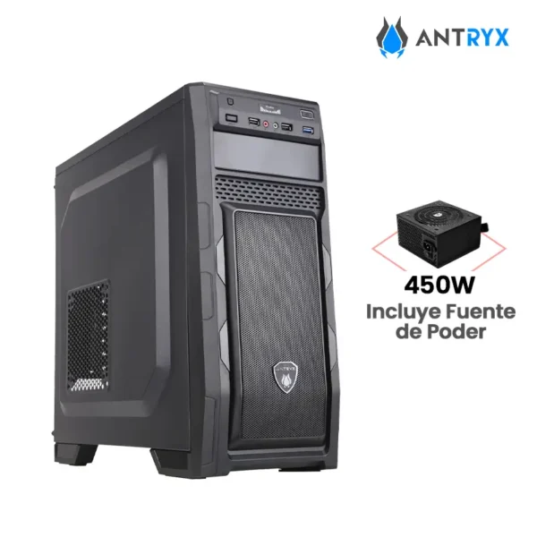 Case Antryx Xtreme E250 Plus con Fuente 450W USB 3.0 y 2.0