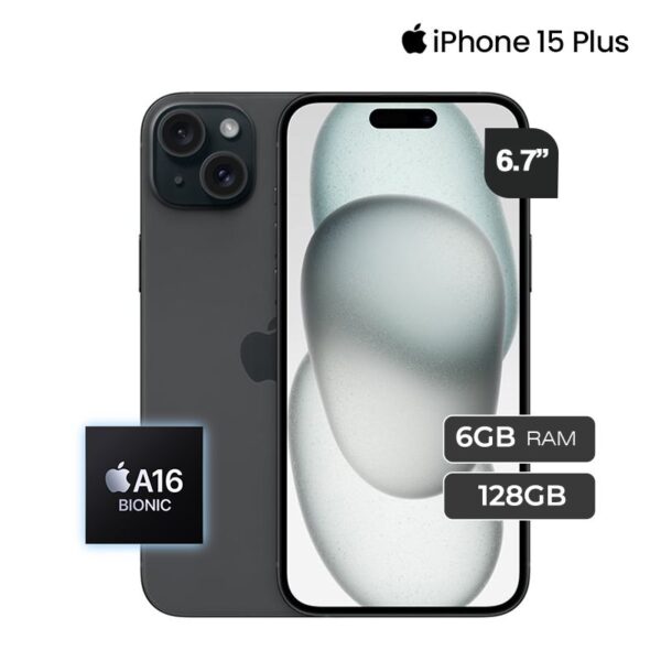 iPhone 15 Plus A16 Bionic 8GB RAM 128GB 6.7"