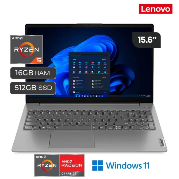 Laptop Lenovo V15 G4 AMN Ryzen 5 7520U 16GB RAM 512GB SSD 15.6" FHD