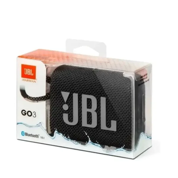 Parlante bluetooth JBL Go 3 resistente al agua 4.2W de potencia puerto USB Tipo-C