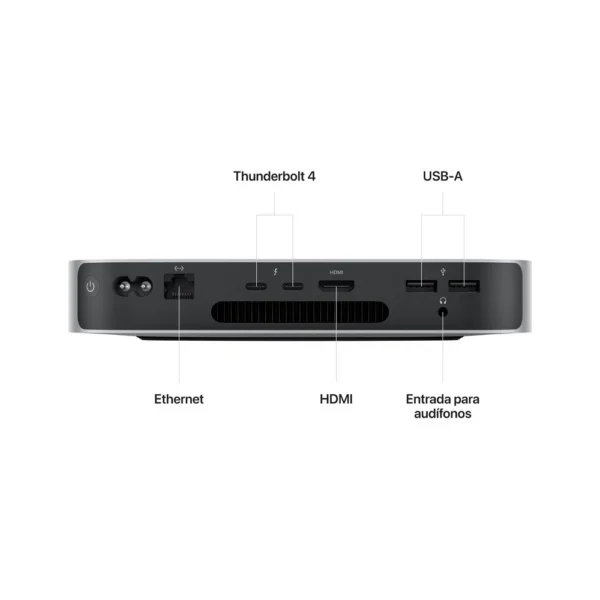 Mac Mini Chip M2 8GB RAM 256GB SSD 8 núcleos